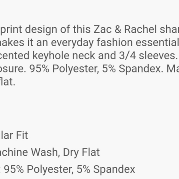 5/$25Zac & Rachel top - Picture 3 of 6